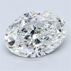 Foto Diamante Natural 3.02 quilates, Ovalado , Color G, claridad SI1 y certificado GIA de