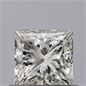 Natural Diamond 0.51 Carats, Princess with  Cut, G Color, IF Clarity and Certified by IGI