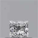 Diamante Natural 0.25 quilates, Princesa , Color E, claridad VVS2 y certificado GIA