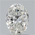 Natural Diamond 0.70 Carats, Oval with  Cut, G Color, VVS1 Clarity and Certified by GIA