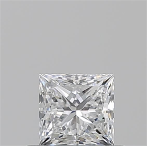 Picture of Natural Diamond 0.51 Carats, Princess with  Cut, D Color, VVS2 Clarity and Certified by GIA