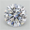 Lab Grown Diamond 2.58 Carats, Round with Ideal Cut, E Color, IF Clarity and Certified by IGI