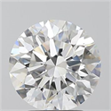 Natural Diamond 2.71 Carats, Round with Excellent Cut, F Color, VS2 Clarity and Certified by GIA