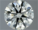 Natural Diamond 1.23 Carats, Round with Excellent Cut, K Color, VVS2 Clarity and Certified by IGI