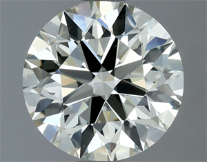 Picture of Natural Diamond 1.23 Carats, Round with Excellent Cut, K Color, VVS2 Clarity and Certified by IGI
