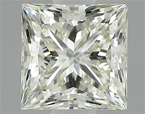 Picture of Natural Diamond 0.73 Carats, Princess with  Cut, K Color, VVS2 Clarity and Certified by IGI