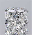 Natural Diamond 0.37 Carats, Radiant with  Cut, F Color, VVS1 Clarity and Certified by GIA