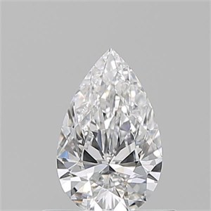 Picture of Natural Diamond 0.50 Carats, Pear with  Cut, D Color, VVS1 Clarity and Certified by GIA