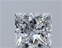 Natural Diamond 0.50 Carats, Princess with  Cut, F Color, VS2 Clarity and Certified by GIA