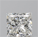 Natural Diamond 0.72 Carats, Princess with  Cut, I Color, VS1 Clarity and Certified by GIA