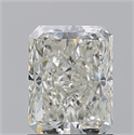 Natural Diamond 1.50 Carats, Radiant with  Cut, J Color, SI2 Clarity and Certified by GIA