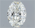 Natural Diamond 0.55 Carats, Oval with  Cut, H Color, VVS1 Clarity and Certified by GIA