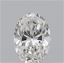 Natural Diamond 0.50 Carats, Oval with  Cut, F Color, VS1 Clarity and Certified by GIA
