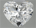 Natural Diamond 0.40 Carats, Heart with  Cut, E Color, VVS2 Clarity and Certified by GIA