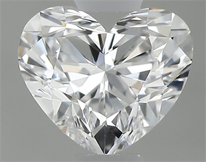 Foto Diamante Natural 0.40 quilates, Corazón , Color E, claridad VVS2 y certificado GIA de