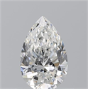 Natural Diamond 0.54 Carats, Pear with  Cut, F Color, VS2 Clarity and Certified by GIA