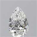 Natural Diamond 0.54 Carats, Pear with  Cut, F Color, VS2 Clarity and Certified by GIA