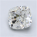 Diamante Natural 1.90 quilates, Del cojín , Color I, claridad SI1 y certificado GIA