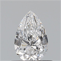 Natural Diamond 0.50 Carats, Pear with  Cut, D Color, VS1 Clarity and Certified by GIA