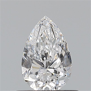 Picture of Natural Diamond 0.50 Carats, Pear with  Cut, D Color, VS1 Clarity and Certified by GIA