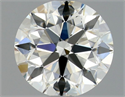 Natural Diamond 0.90 Carats, Round with Excellent Cut, J Color, VS1 Clarity and Certified by GIA