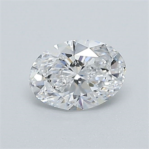 Picture of Natural Diamond 0.50 Carats, Oval with  Cut, D Color, SI1 Clarity and Certified by GIA