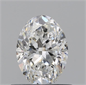 Natural Diamond 0.63 Carats, Oval with  Cut, F Color, VS1 Clarity and Certified by GIA