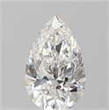 Diamante Natural 0.78 quilates, De pera , Color F, claridad VS1 y certificado GIA