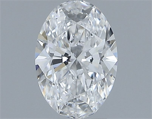 Picture of Natural Diamond 0.41 Carats, Oval with  Cut, D Color, VVS2 Clarity and Certified by GIA