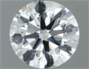 Natural Diamond 1.00 Carats, Round with Excellent Cut, H Color, VVS2 Clarity and Certified by IGI