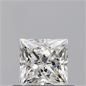 Natural Diamond 0.50 Carats, Princess with  Cut, I Color, VS1 Clarity and Certified by GIA