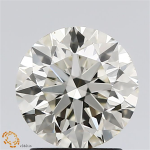 Picture of Natural Diamond 1.86 Carats, Round with Excellent Cut, L Color, VS2 Clarity and Certified by HRD