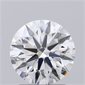 Lab Grown Diamond 1.56 Carats, Round with Ideal Cut, D Color, VS1 Clarity and Certified by IGI