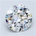Diamante Natural 1.90 quilates, Redondo , Color E, claridad VVS1 y certificado GIA