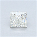 Natural Diamond 0.60 Carats, Princess with  Cut, J Color, VS1 Clarity and Certified by GIA