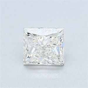 Picture of Natural Diamond 0.60 Carats, Princess with  Cut, J Color, VS1 Clarity and Certified by GIA