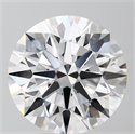 Lab Grown Diamond 5.57 Carats, Round with Ideal Cut, D Color, VVS2 Clarity and Certified by IGI