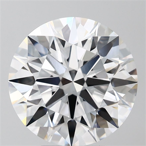 Picture of Lab Grown Diamond 5.57 Carats, Round with Ideal Cut, D Color, VVS2 Clarity and Certified by IGI