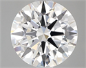 Lab Grown Diamond 2.02 Carats, Round with Ideal Cut, E Color, VVS2 Clarity and Certified by IGI
