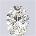 Natural Diamond 1.01 Carats, Oval with  Cut, K Color, SI2 Clarity and Certified by GIA