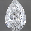 Natural Diamond 0.40 Carats, Pear with  Cut, F Color, VVS2 Clarity and Certified by GIA