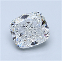 Diamante Natural 1.71 quilates, Del cojín , Color F, claridad SI1 y certificado GIA