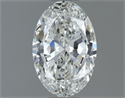 Natural Diamond 0.80 Carats, Oval with  Cut, H Color, VS1 Clarity and Certified by GIA