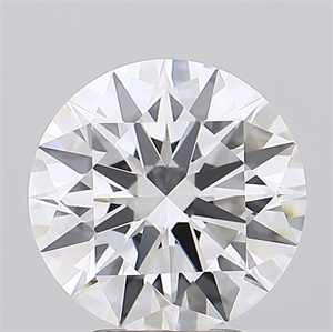 Picture of Lab Grown Diamond 3.67 Carats, Round with Excellent Cut, D Color, FL Clarity and Certified by GIA