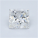 Natural Diamond 1.01 Carats, Princess with  Cut, E Color, VVS2 Clarity and Certified by GIA