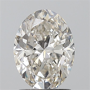 Foto Diamante Natural 1.50 quilates, Ovalado , Color J, claridad SI1 y certificado GIA de