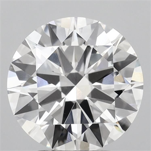 Picture of Lab Grown Diamond 3.36 Carats, Round with Excellent Cut, E Color, VS1 Clarity and Certified by IGI