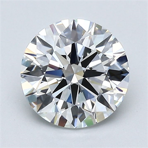 Foto Diamante Natural 1.56 quilates, Redondo , Color F, claridad VVS2 y certificado GIA de