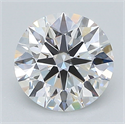 Lab Grown Diamond 1.73 Carats, Round with Excellent Cut, D Color, VS1 Clarity and Certified by GIA