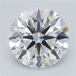 Picture of Lab Grown Diamond 1.73 Carats, Round with Excellent Cut, D Color, VS1 Clarity and Certified by GIA